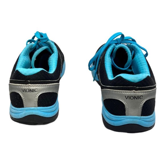 Vionic Venture Black Blue Walking Athletic Sneaker EUC Size 8.5 - Picture 3 of 11